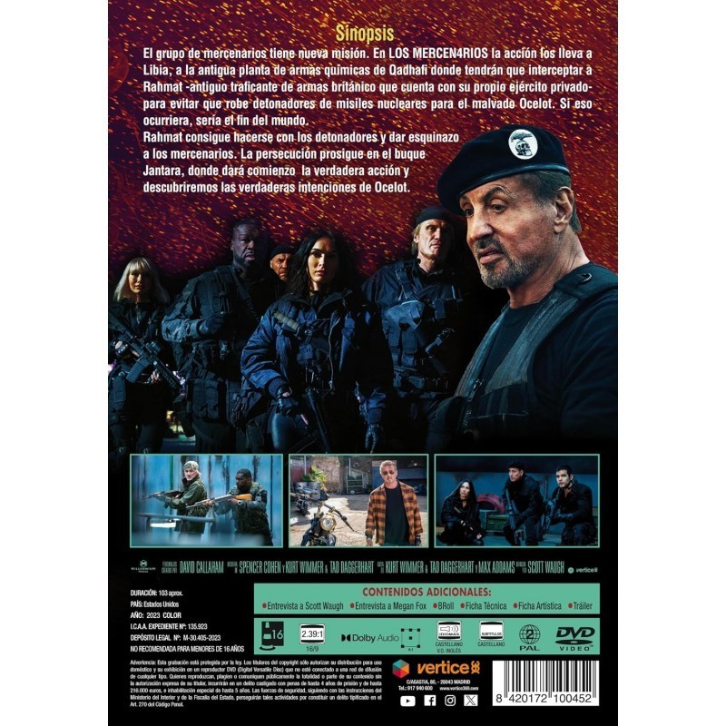 Los mercenarios 4 [DVD]