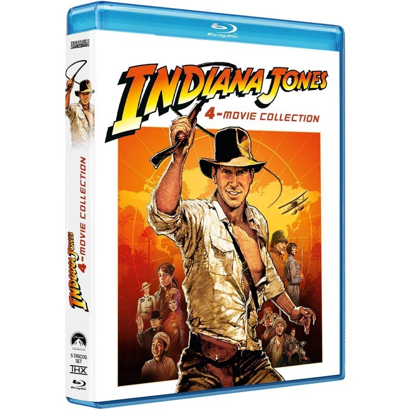 Indiana Jones - Pack 4-Coleccion 4 Peliculas + BD de Extras [Blu-ray]