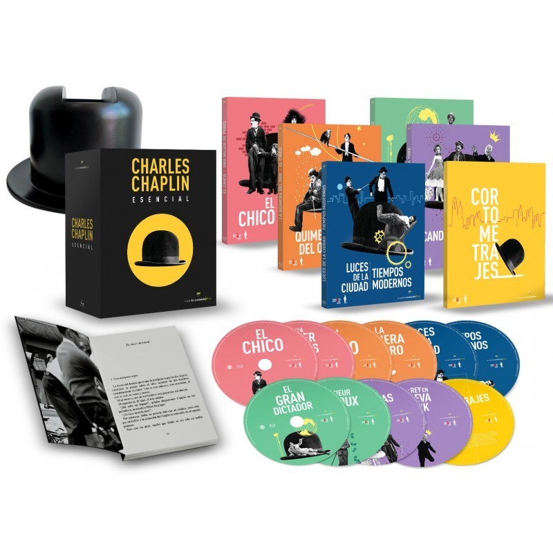 Charles Chaplin Esencial  Pack 11 BDs con 10 Largos y 7 Cortos + Fi...